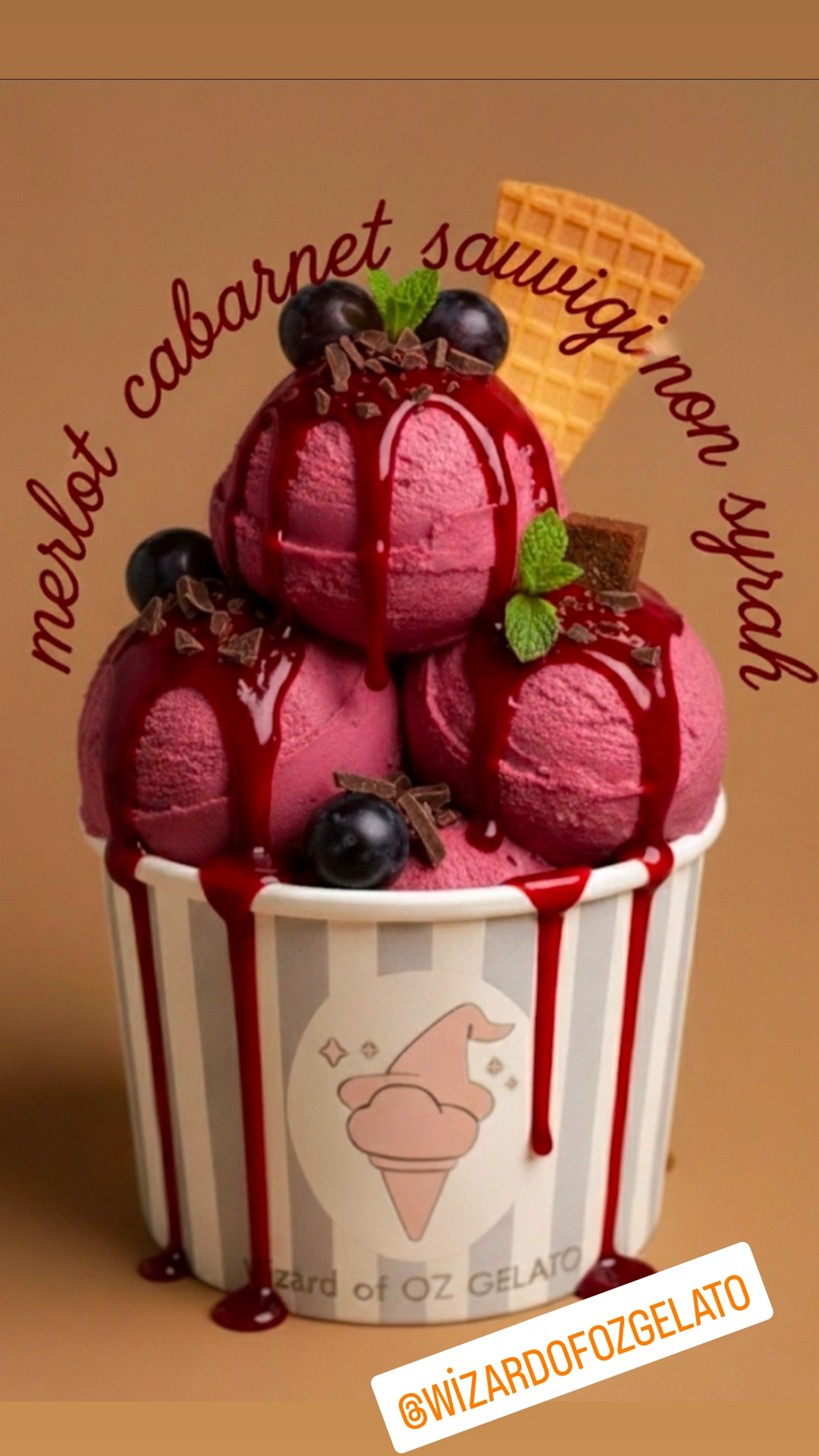 Red Wine Gelato ( Alkollü )